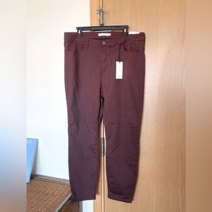 2 for $20 Maroon holiday skinny Jeans